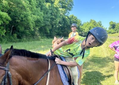 Horseback riding camp at Grovespring Farm in Culpeper, Virginia