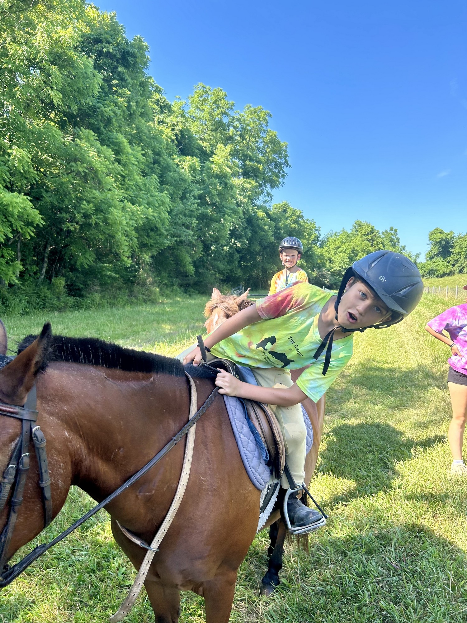 Horseback riding camp at Grovespring Farm in Culpeper, Virginia