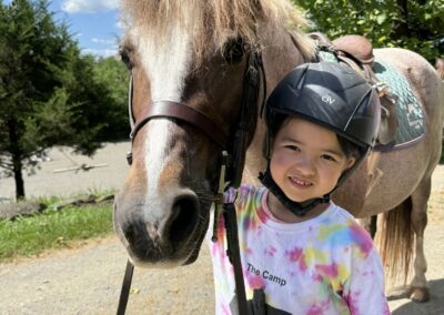 Horseback riding camp at Grovespring Farm in Culpeper, Virginia