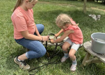 Horseback riding camp at Grovespring Farm in Culpeper, Virginia