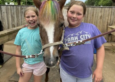 Horseback riding camp at Grovespring Farm in Culpeper, Virginia
