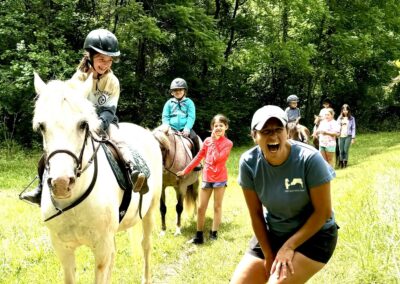 Horseback riding camp at Grovespring Farm in Culpeper, Virginia